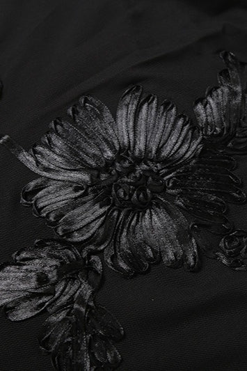 Gaun Maxi Floral Tanpa Punggung
