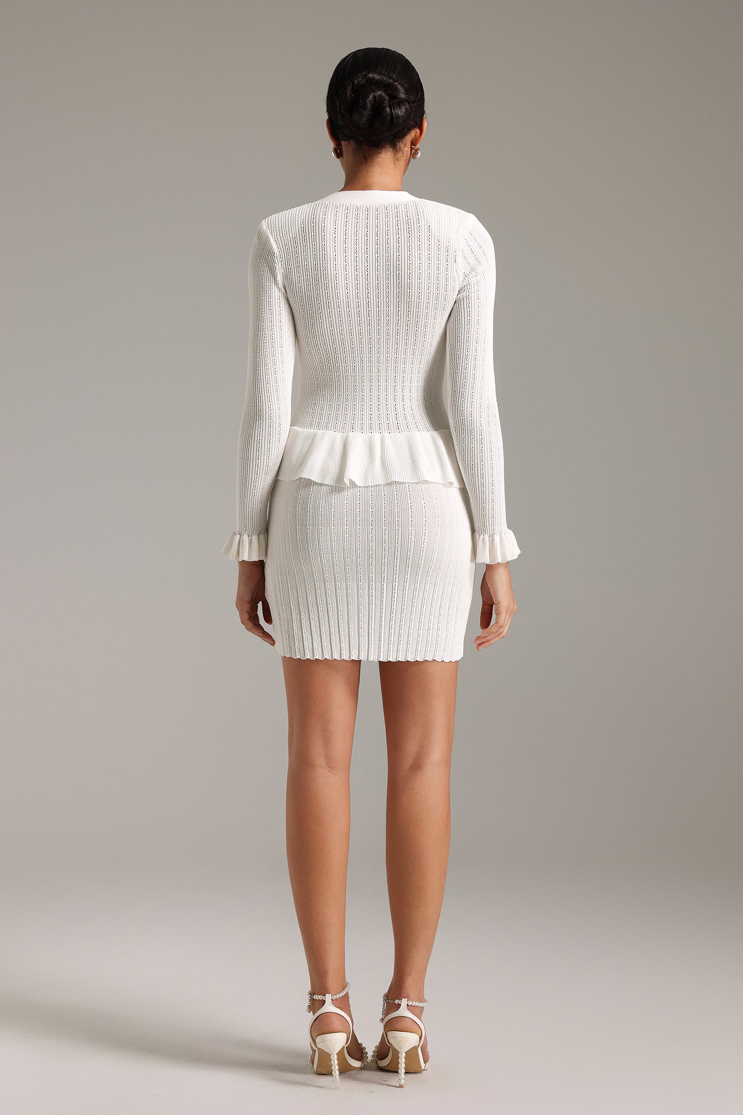 Lasa V Neck Knitted Mini Dress