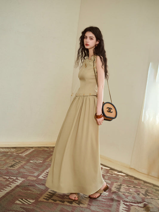Viscose Top and Skirt Set - Textured Design