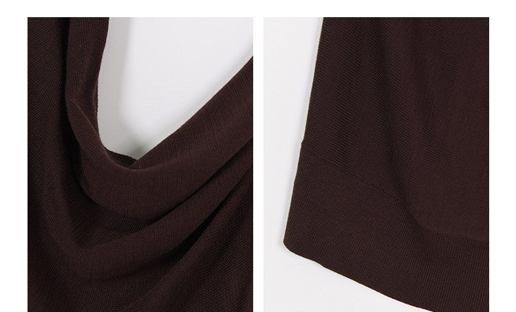 Knitted Camisole with Halter Neckline