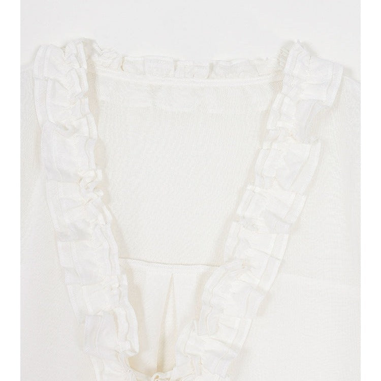 Tencel 2-Piece Set - Long Sleeve Shirt and Shorts