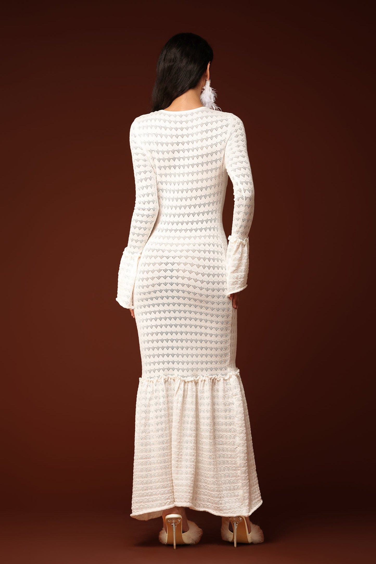 Lilya Hollow Long Sleeves Maxi Dress