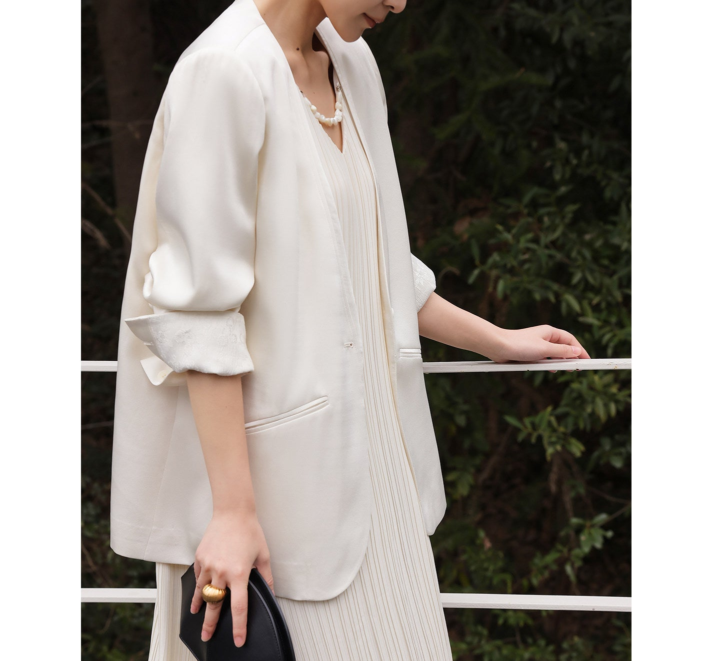 Beige Coat - Relaxed Fit Minimalist Design