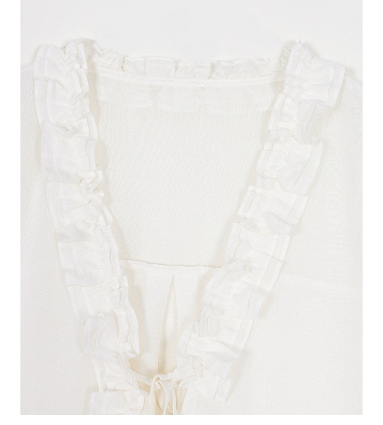 Tencel 2-Piece Set - Long Sleeve Shirt and Shorts