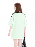 Oversized T-Shirt with Contrast Trim