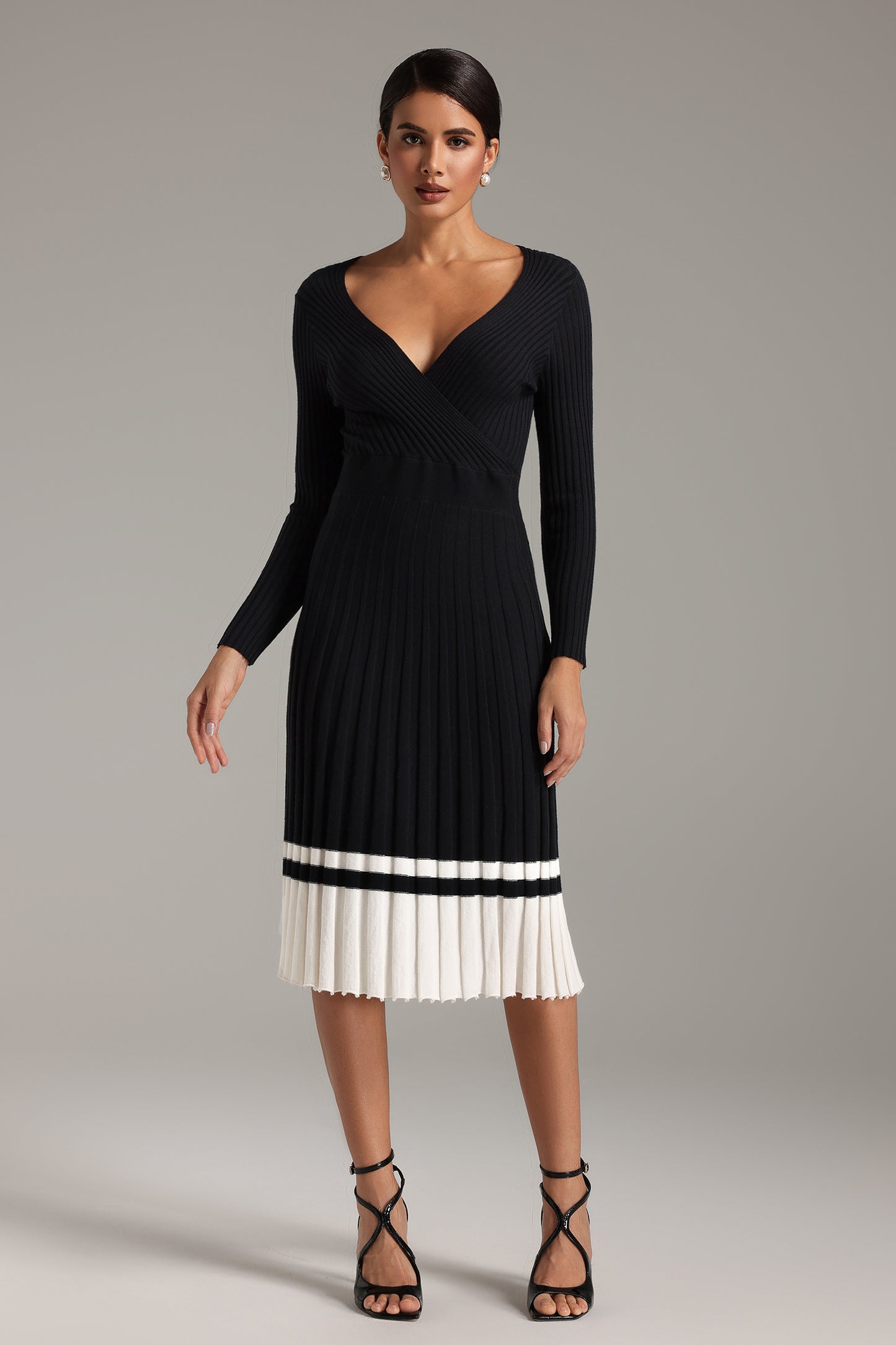 Tessy V Neck Midi Dress