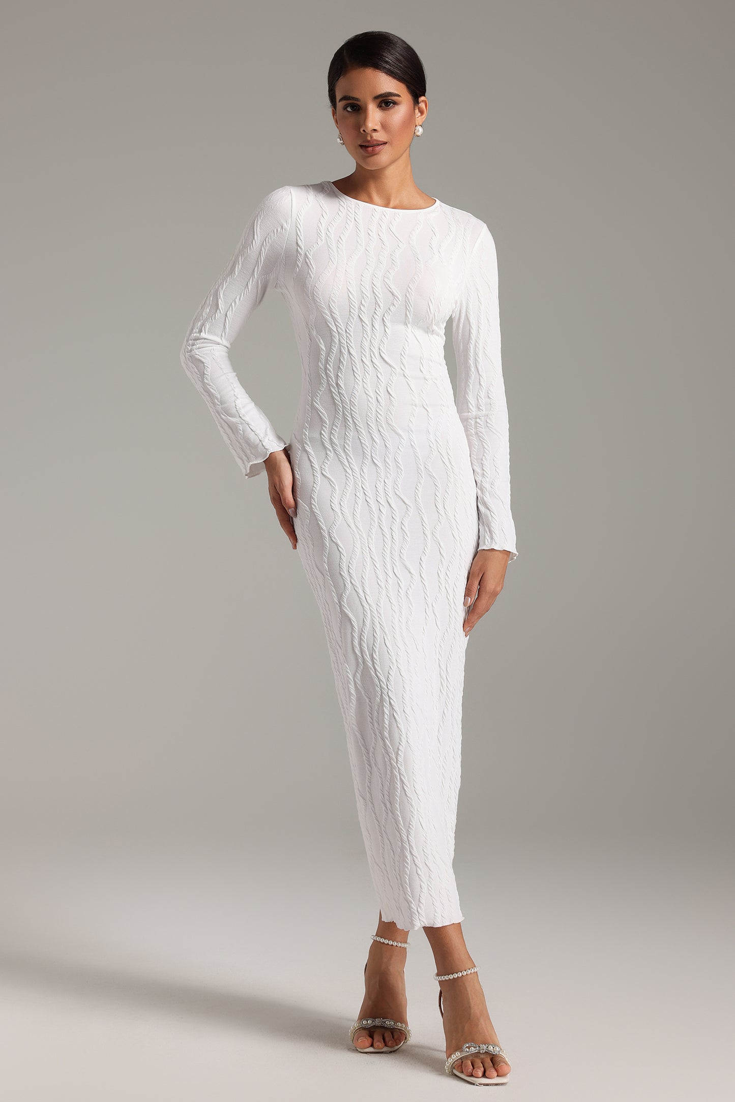 Dixi Flounced Midi Dress