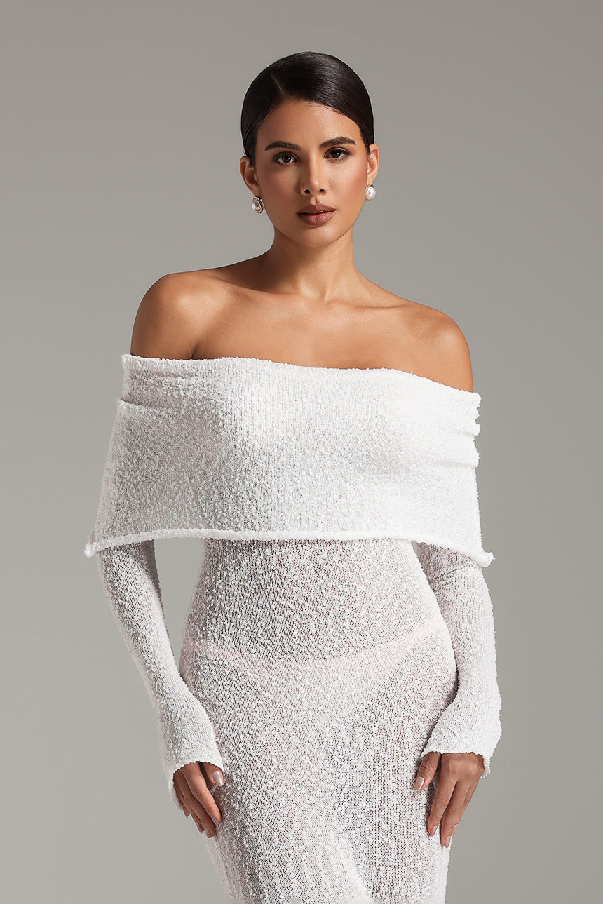 Feo Off-shoulder Maxi Dress