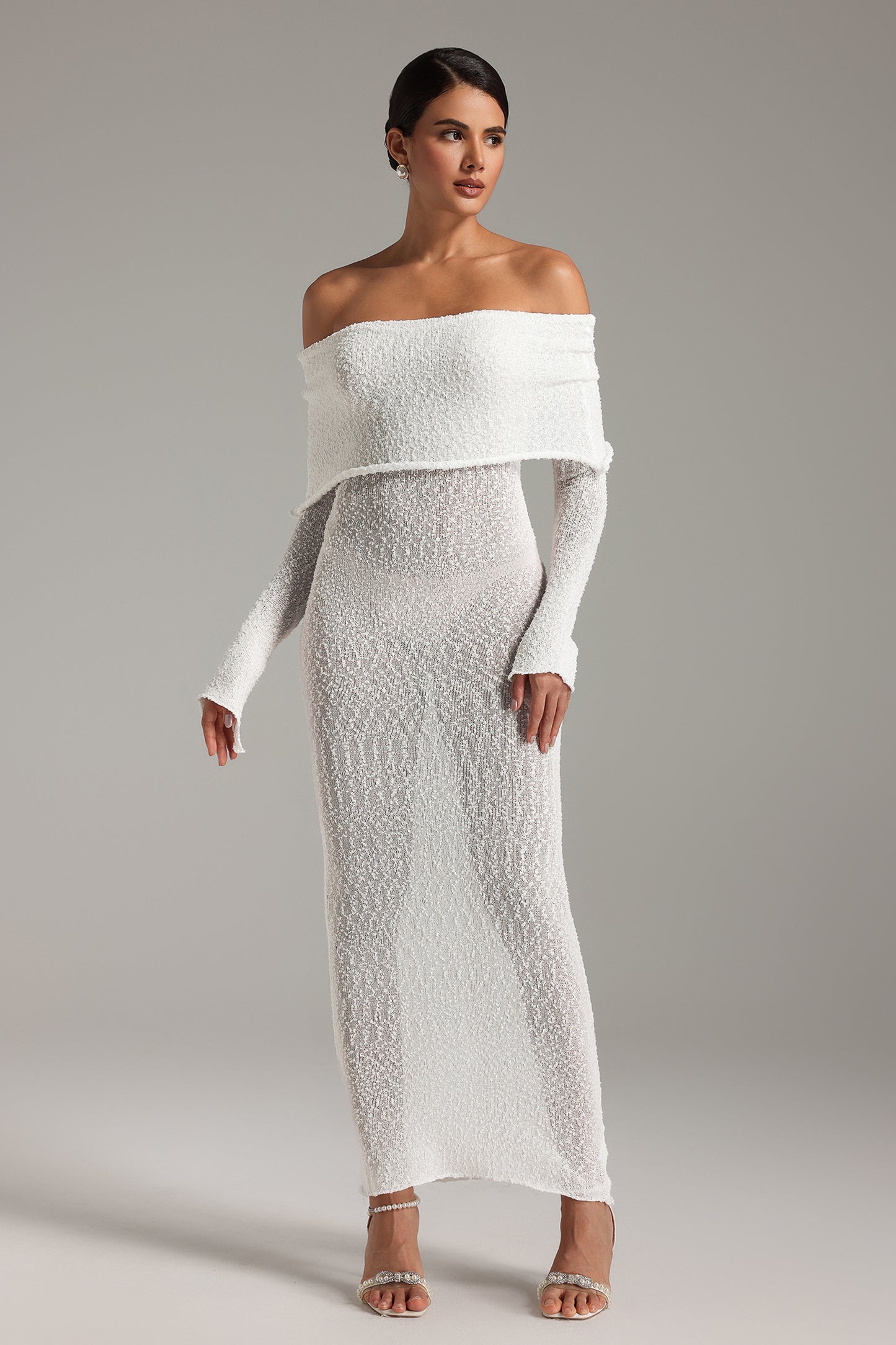 Feo Off-shoulder Maxi Dress