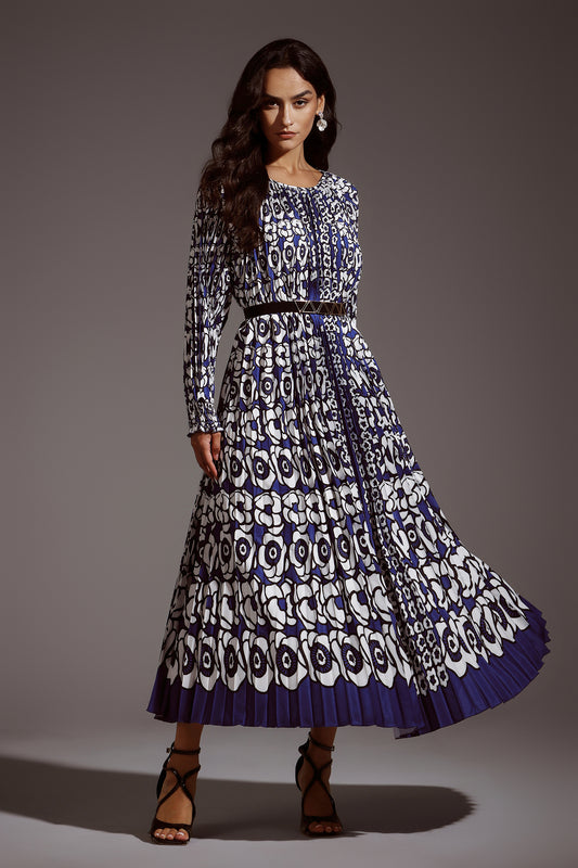 Tutuni Flower Long Sleeves Maxi Dress