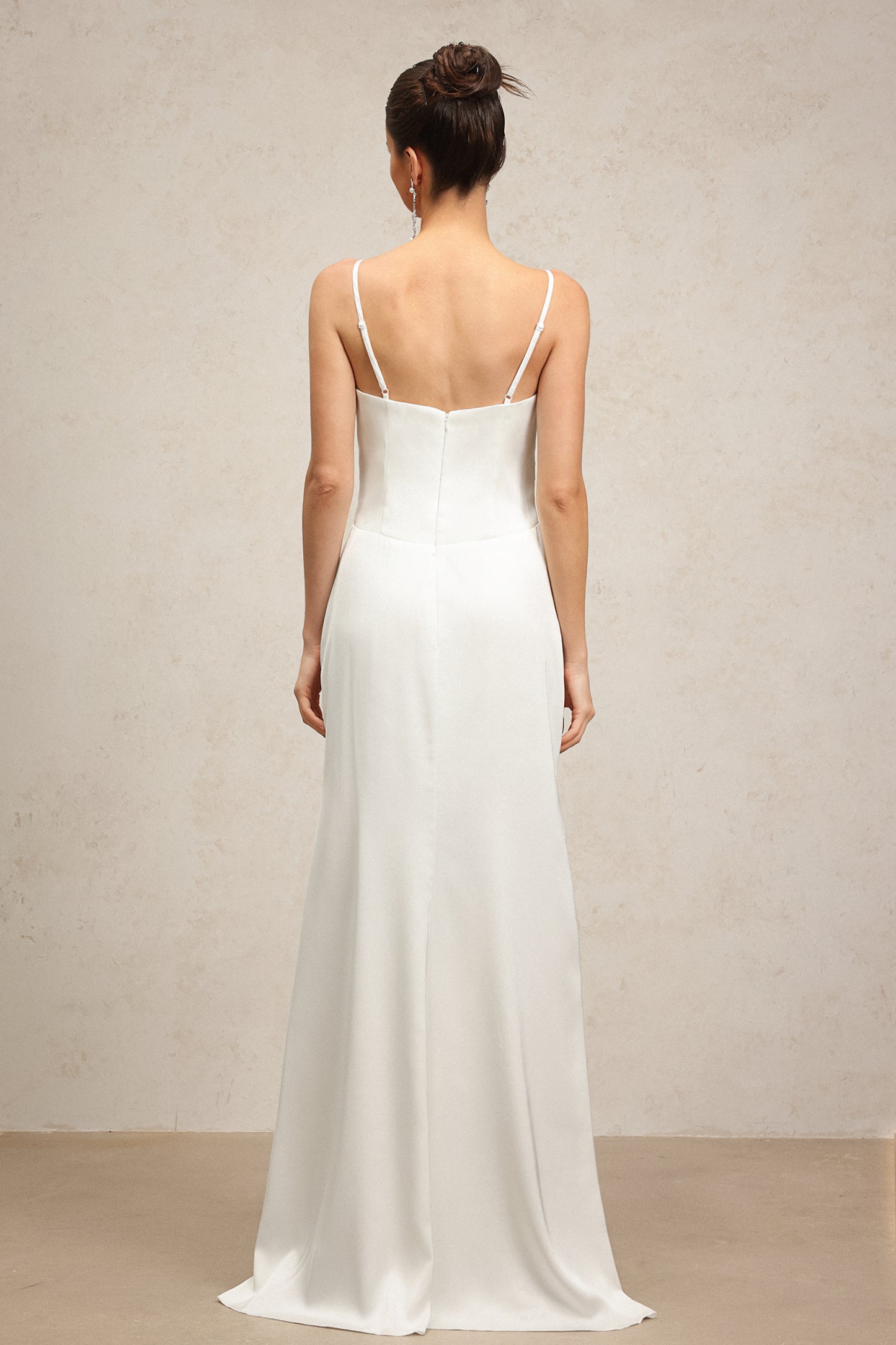 Yvonne Sleeveless V-Neck Flowers Flounce Maxi Dress