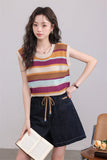 Striped Knit Tank Top