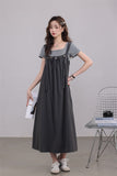 Grey Layered Maxi Dress