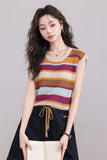 Striped Knit Tank Top