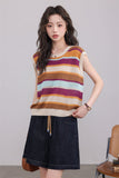 Striped Knit Tank Top