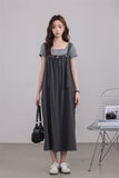 Grey Layered Maxi Dress