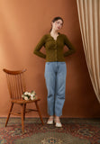 Knit Snow Brown Blouse