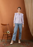 Manisa Snow Purple Blouse