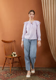 Manisa Snow Purple Blouse