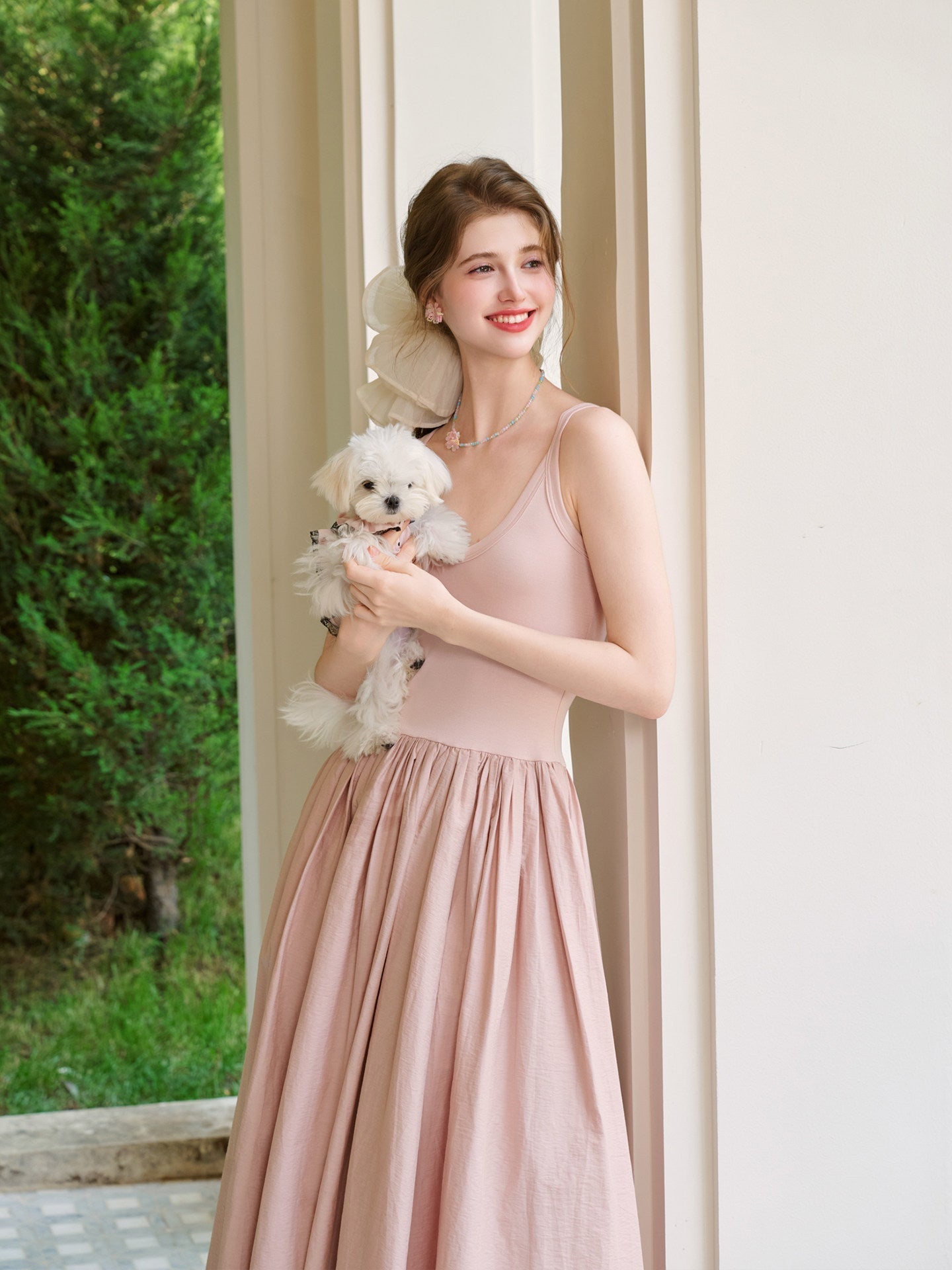 Knit Dress - Versatile U-Neck Design