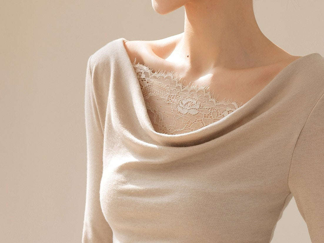Lace Patchwork Long Sleeve T-Shirt