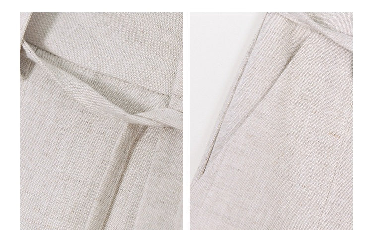 Linen Wide-Leg Pants - Relaxed Fit