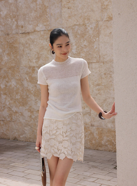 Viscose Top - Sheer Fitted Design