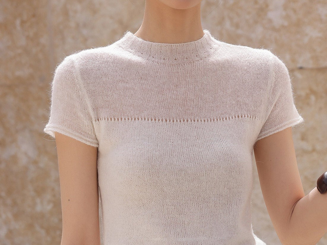 Viscose Top - Sheer Fitted Design
