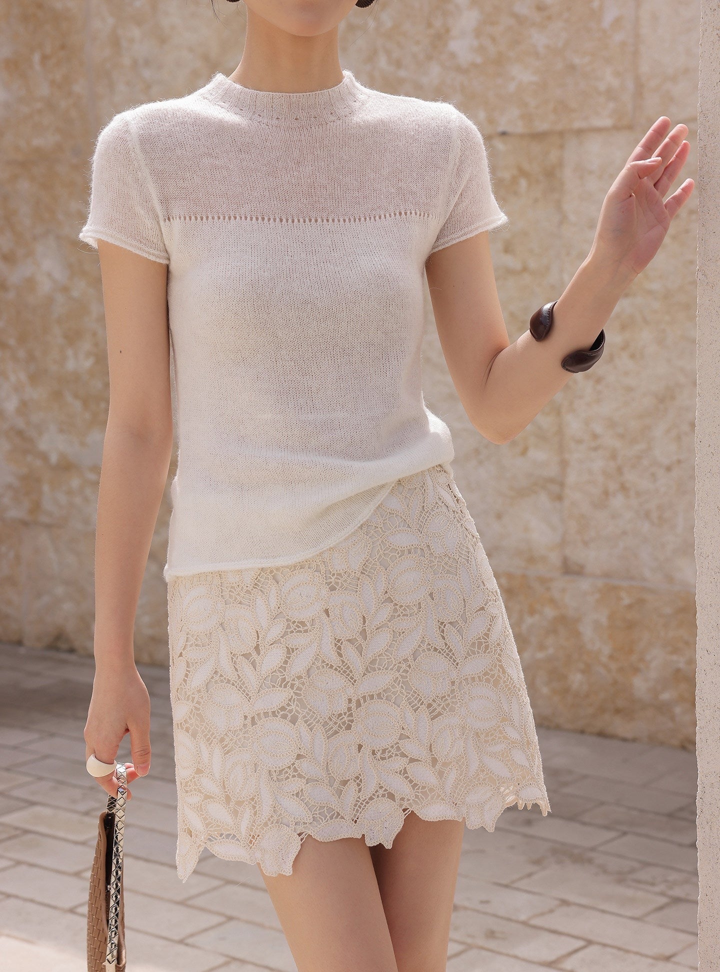 Viscose Top - Sheer Fitted Design
