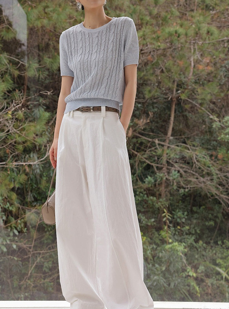 Knitted Top with Textured Design