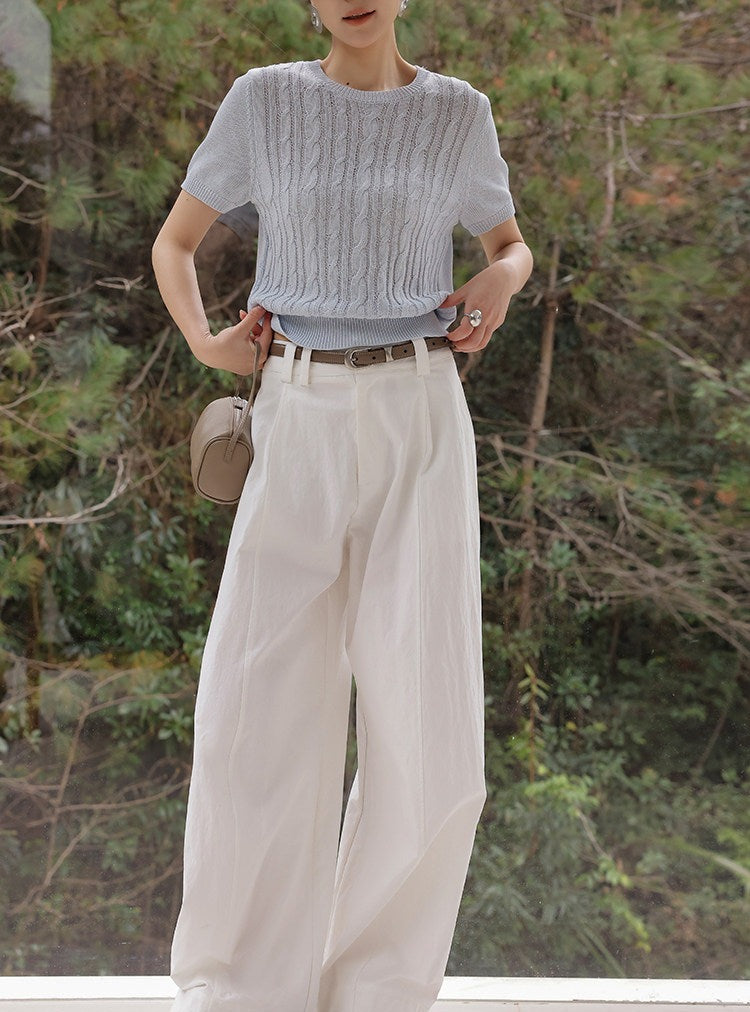Knitted Top with Textured Design