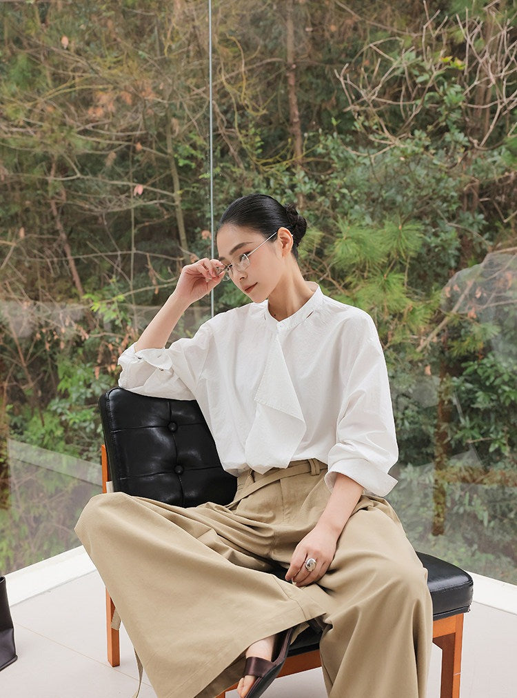 Viscose Shirt - Unique Folded Design