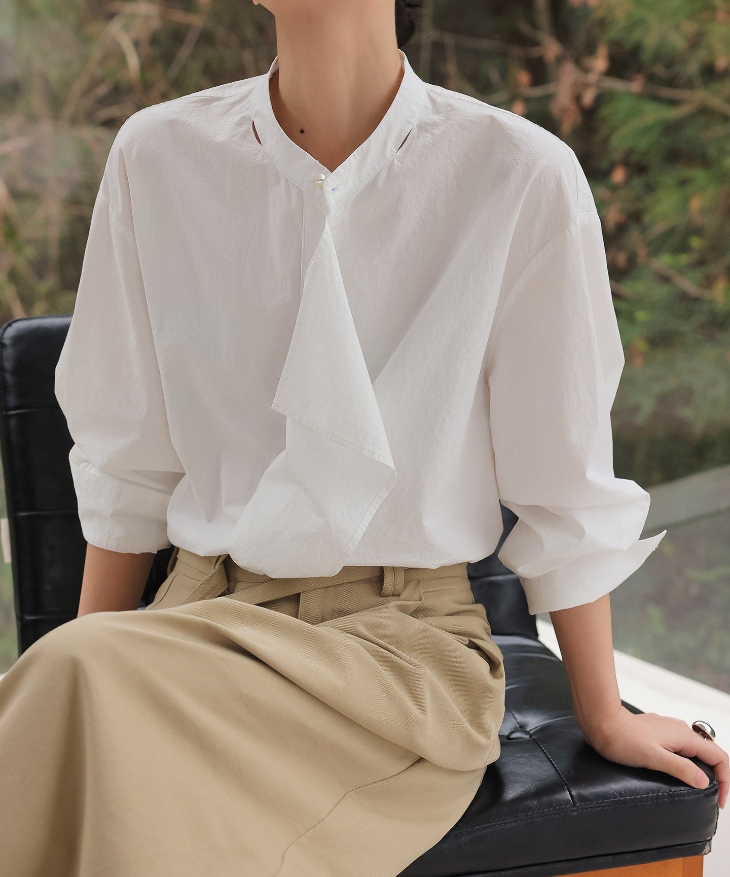 Viscose Shirt - Unique Folded Design