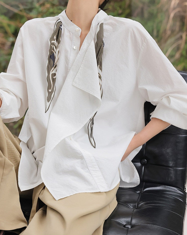Viscose Shirt - Unique Folded Design