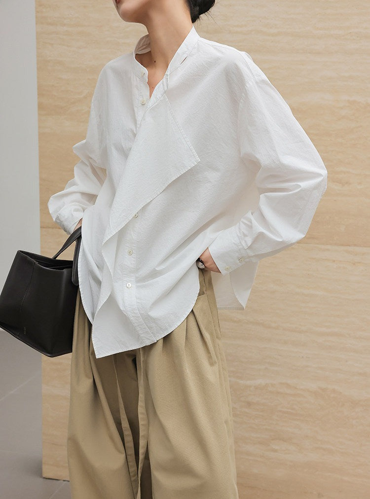 Viscose Shirt - Unique Folded Design