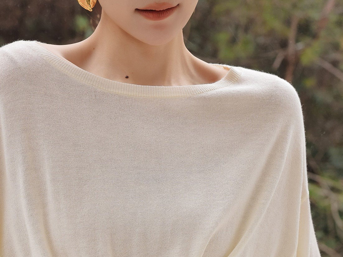 Knitted Top with Cross Design