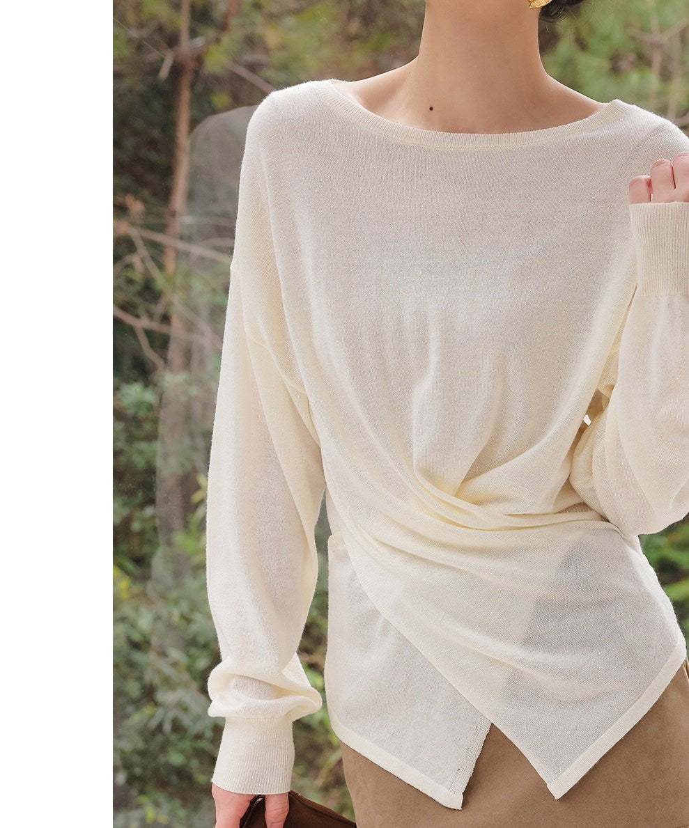 Knitted Top with Cross Design