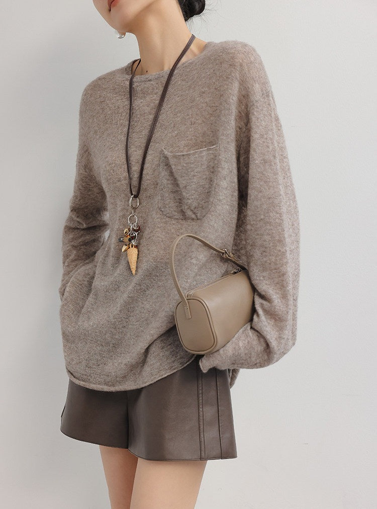 Cashmere Knit Top - Relaxed Fit