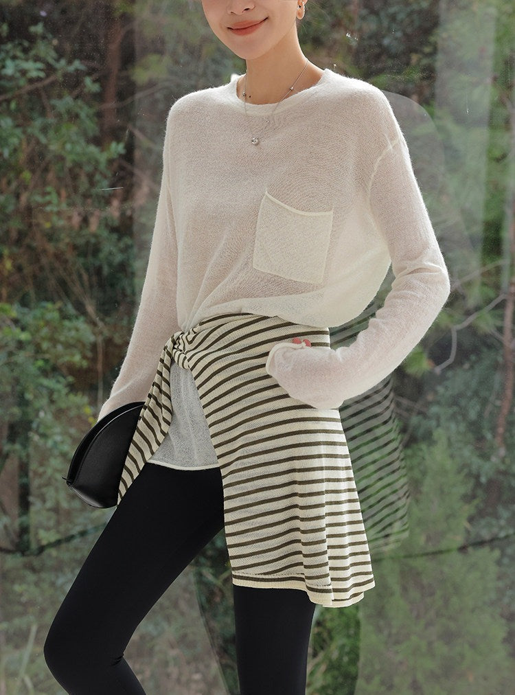 Cashmere Knit Top - Relaxed Fit