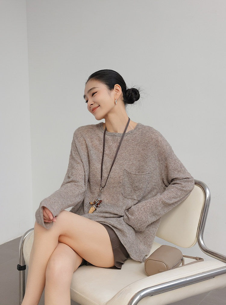 Cashmere Knit Top - Relaxed Fit