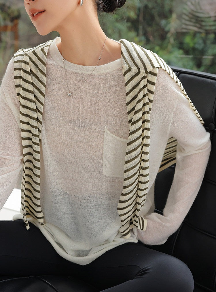 Cashmere Knit Top - Relaxed Fit