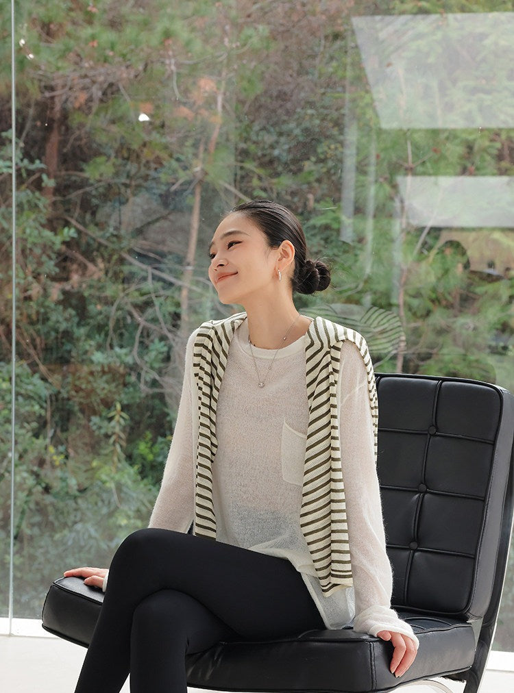 Cashmere Knit Top - Relaxed Fit