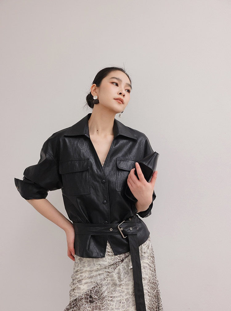 Polyester Skirt - Irregular Ruffled Hem