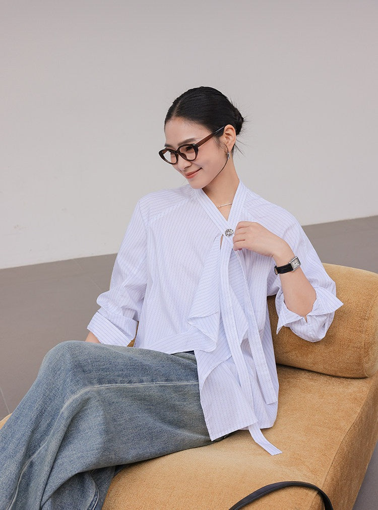 Kemeja Lengan Panjang Katun - Desain Elegan