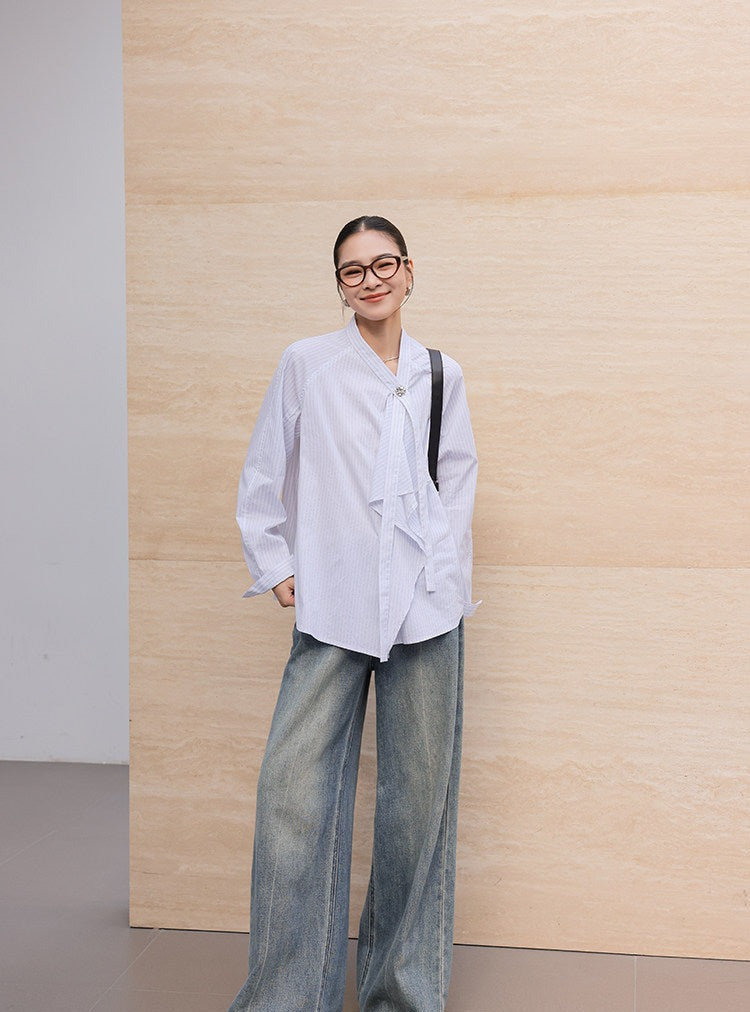Kemeja Lengan Panjang Katun - Desain Elegan