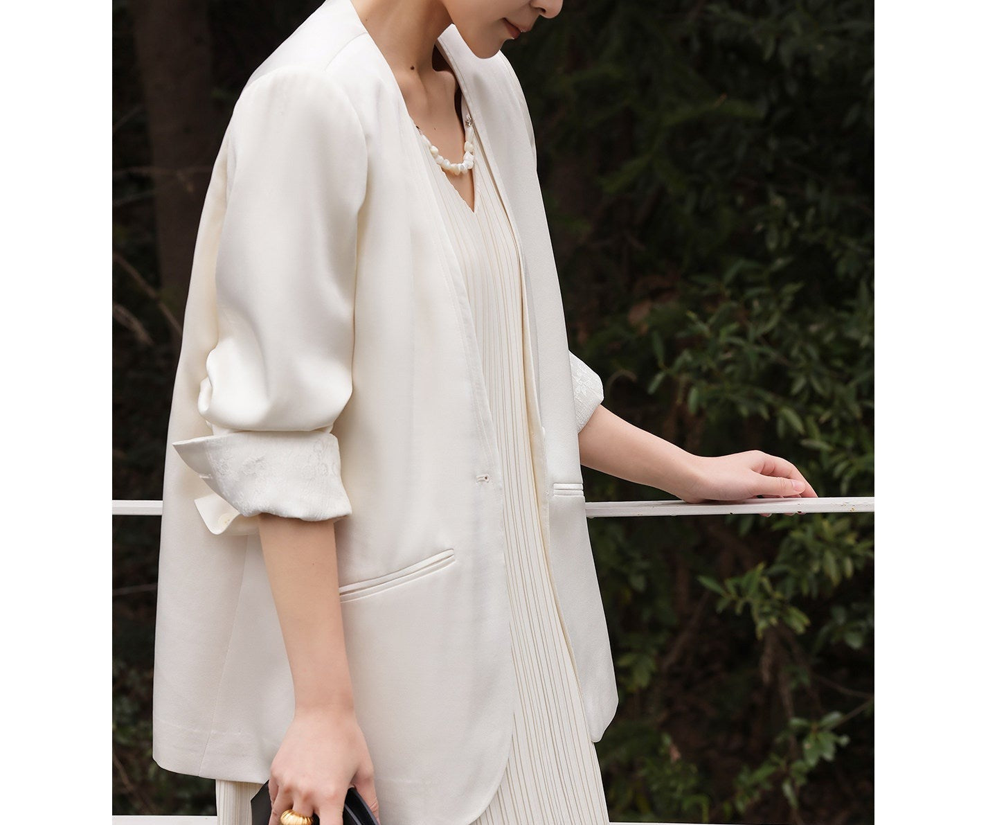 Beige Coat - Relaxed Fit Minimalist Design