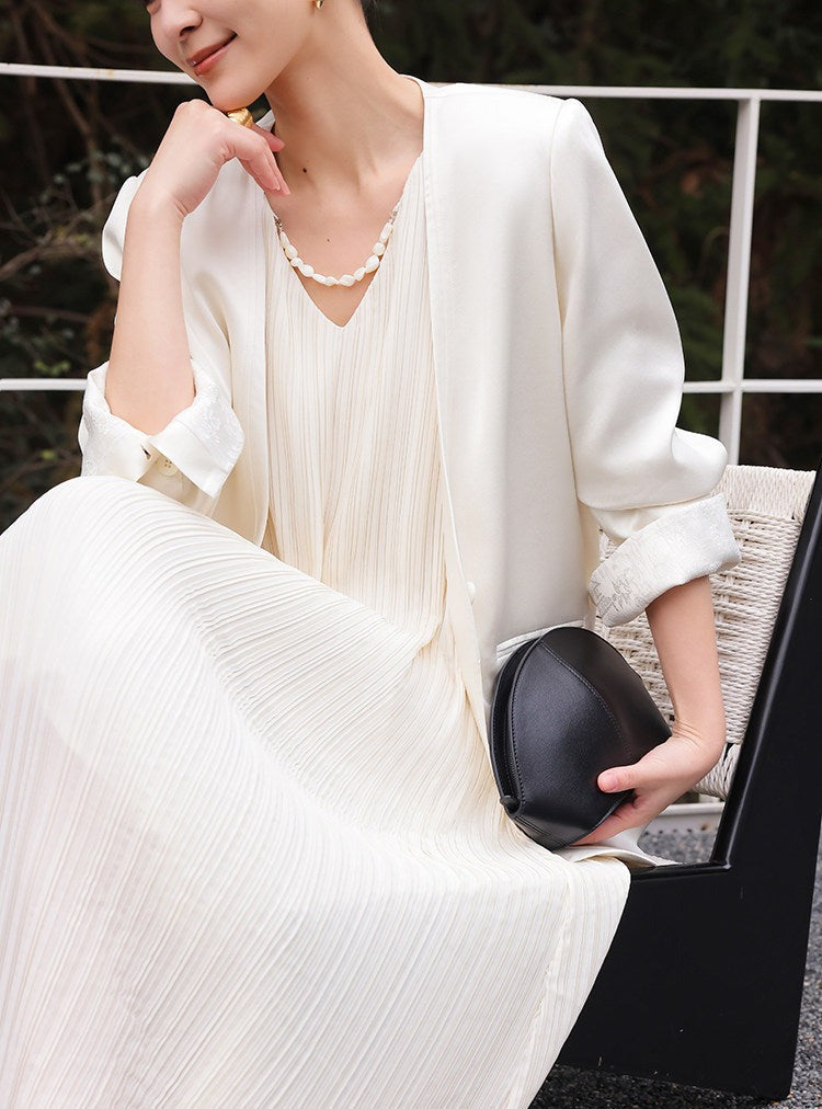 Beige Coat - Relaxed Fit Minimalist Design