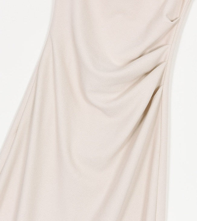 Gaun Katun - Leher Sweetheart Tanpa Lengan