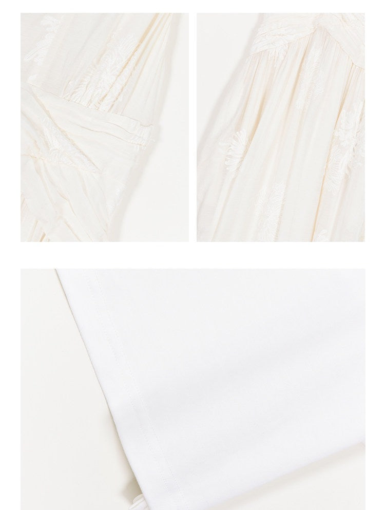 Cotton Dress - Elegant Sleeveless A-Line