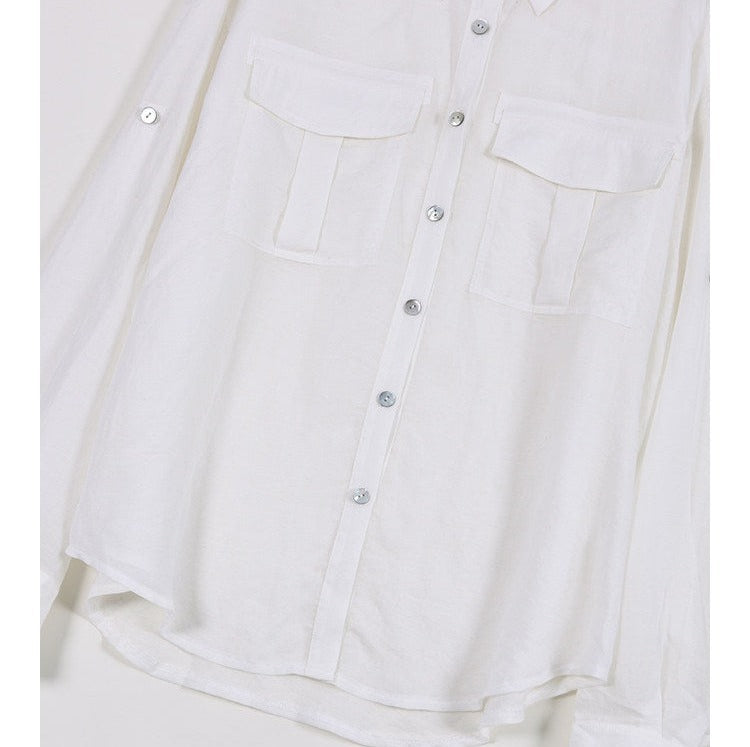 Kemeja Lengan Panjang Tencel Ramie - Fit Santai